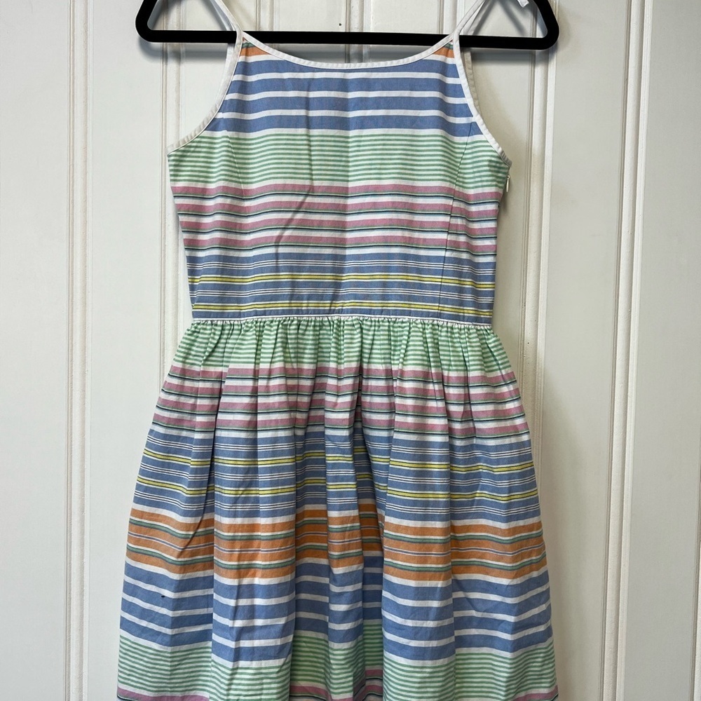 Polo Ralph Lauren Girls Dress Size 16 Striped Sleeveless Summer Dress